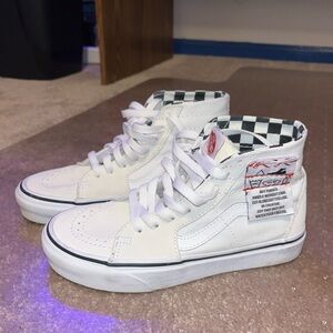 Vans Unisex SK8 HI DIY Tapered Shoes - True White